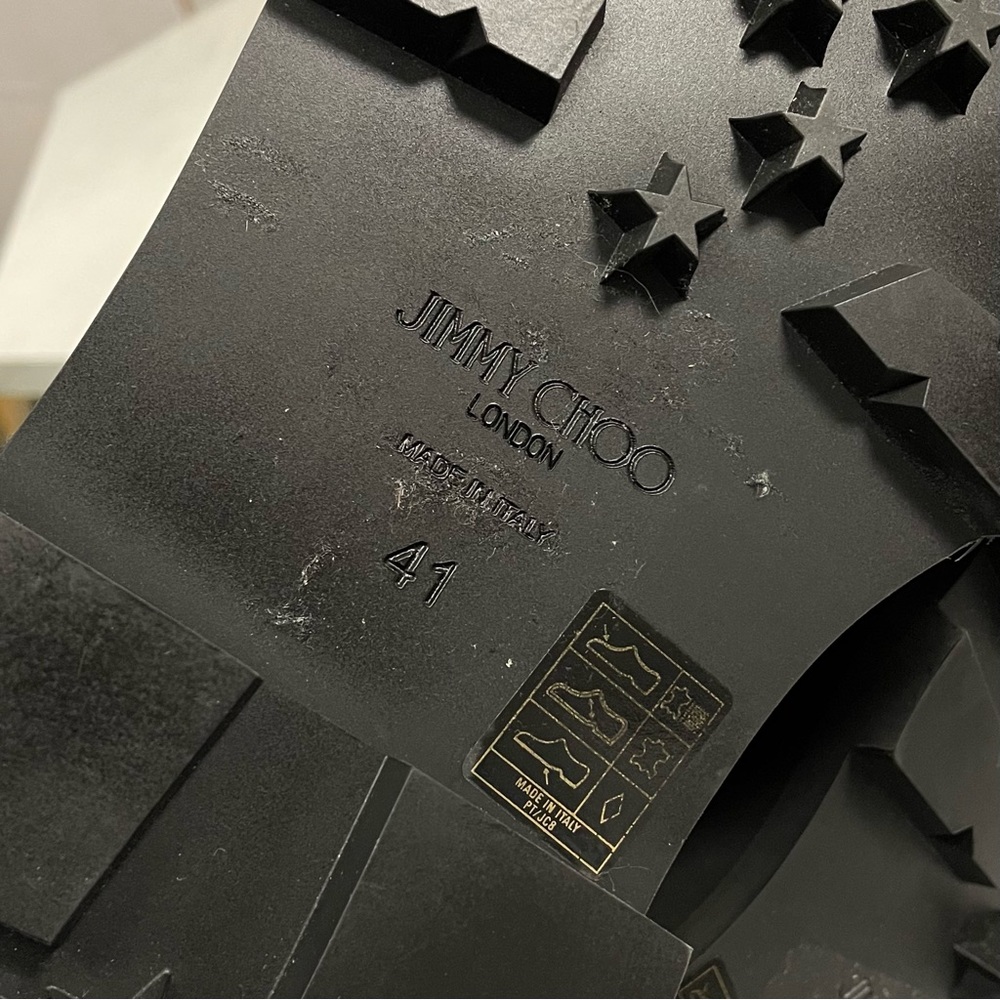 Jimmy Choo Clayton Crystal Embellished Suede Boots - Picture 7 of 10